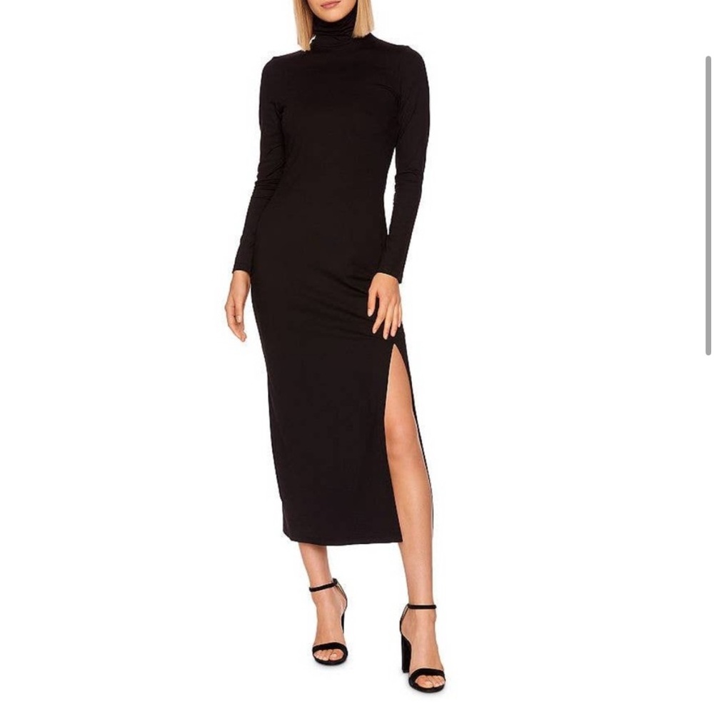 Susan Monaco XL black turtle back dress